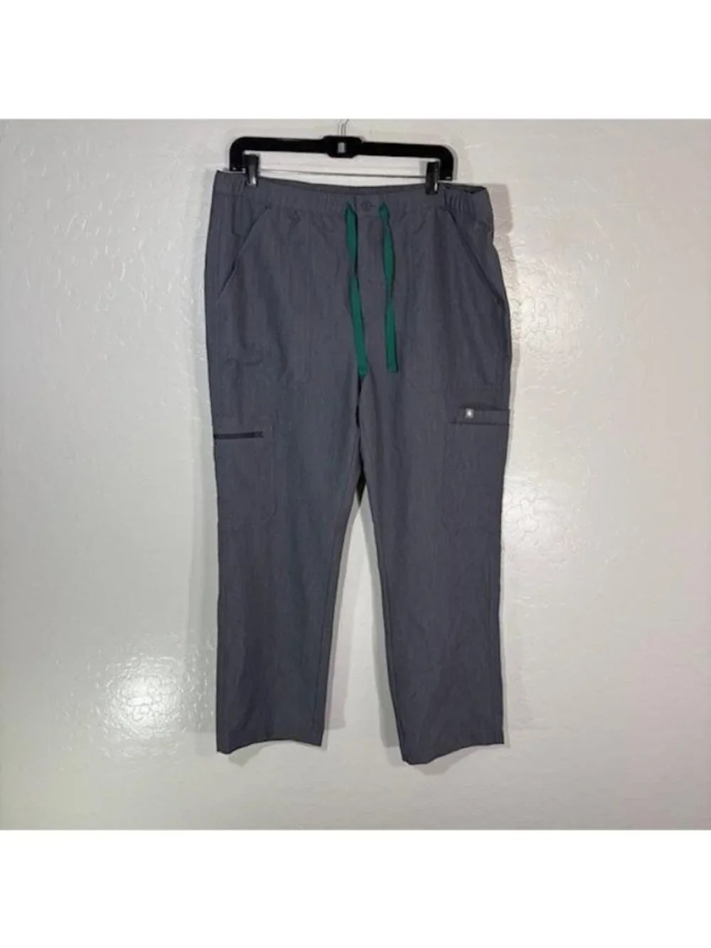 FIGS Scrub Pants Mens Large Gray Cairo Technical Collection Cargo Pockets TM3001